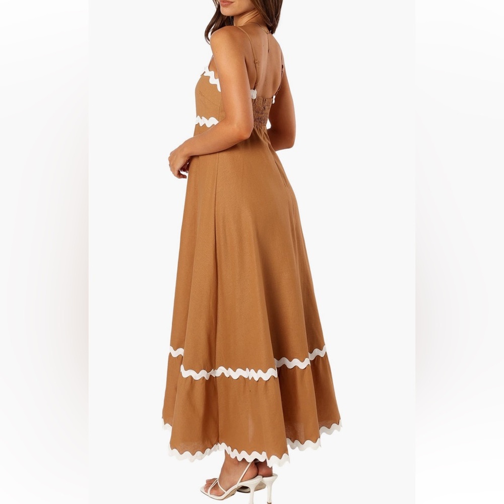Petal & Pup Tan Spaghetti Strap Maxi Sundress - Picture 3 of 5